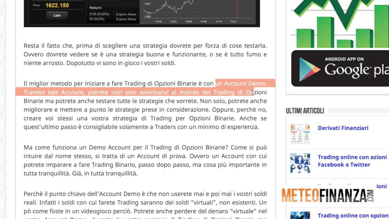 differenza tra forex e opzioni binarie